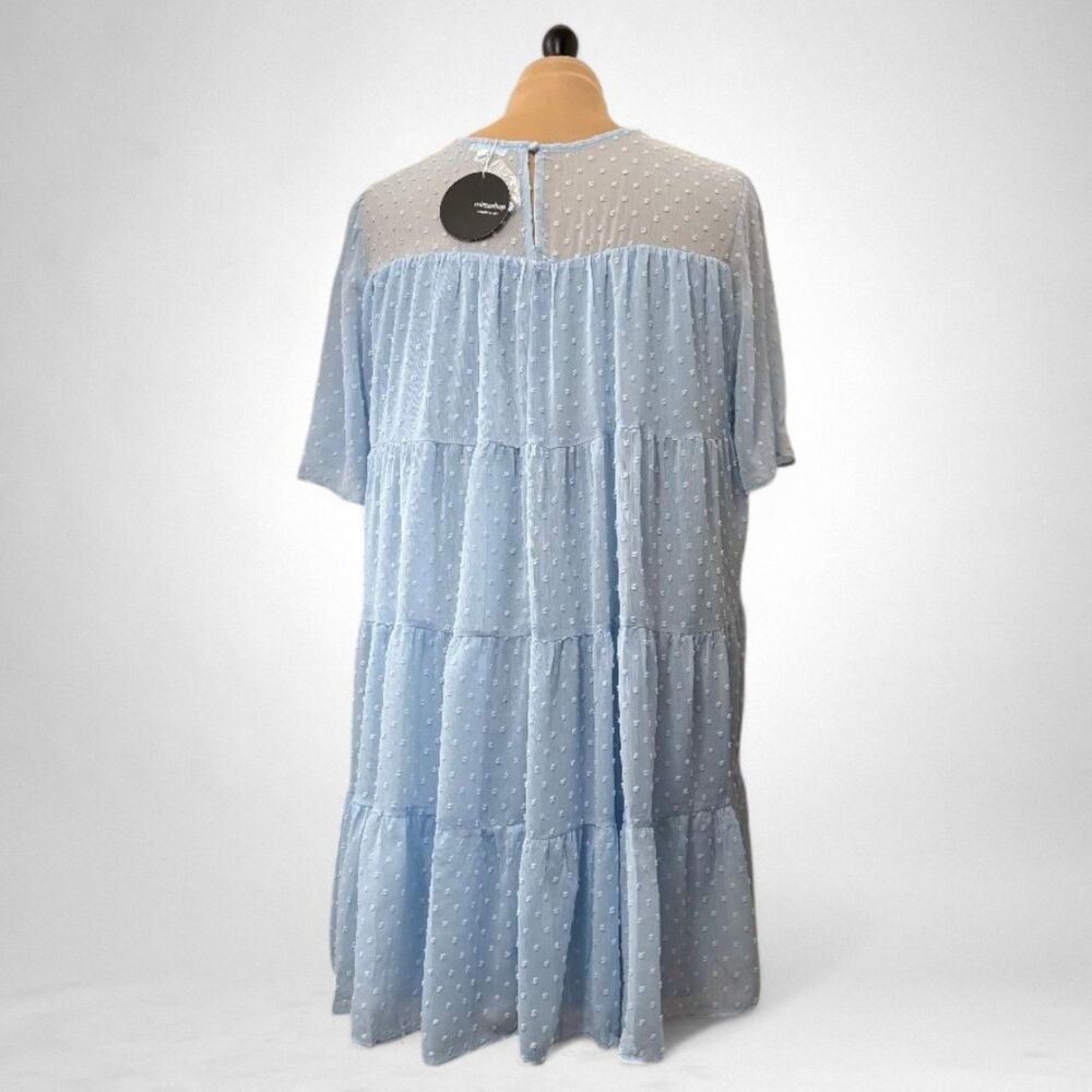 MITTOSHOP Shift Dress in Sky Blue, NEW WITH TAGS! Size 1X Plus 1XL - Picture 5 of 9